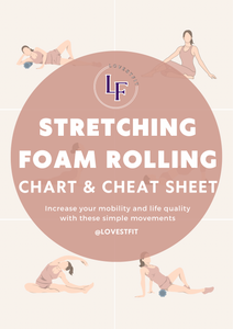 Stretching & Foam Rolling Cheat Sheet